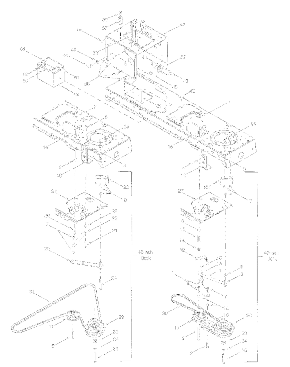 Pto Electricandbattery Diagram and Parts List for 13BK608G062 2001 Yard Machines Lawn Tractor